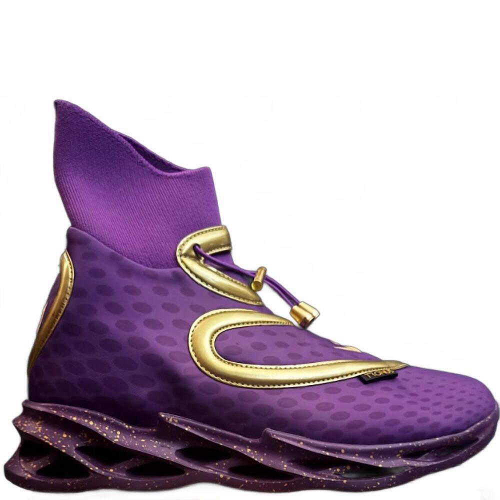 NEW TRONUS unisex dedication shoe in purple / gold